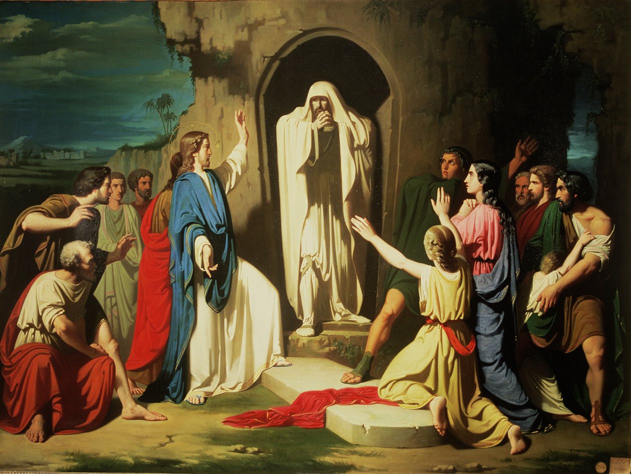 De opstanding van Lazarus door Jose Casado del Alisal