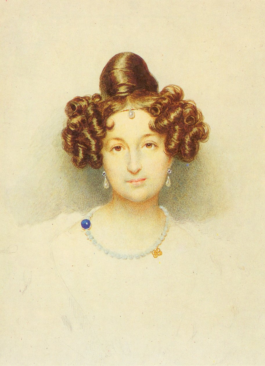 Portret van gravin Elisaweta Woronzowa (1792-1880) door Josef Eduard Teltscher