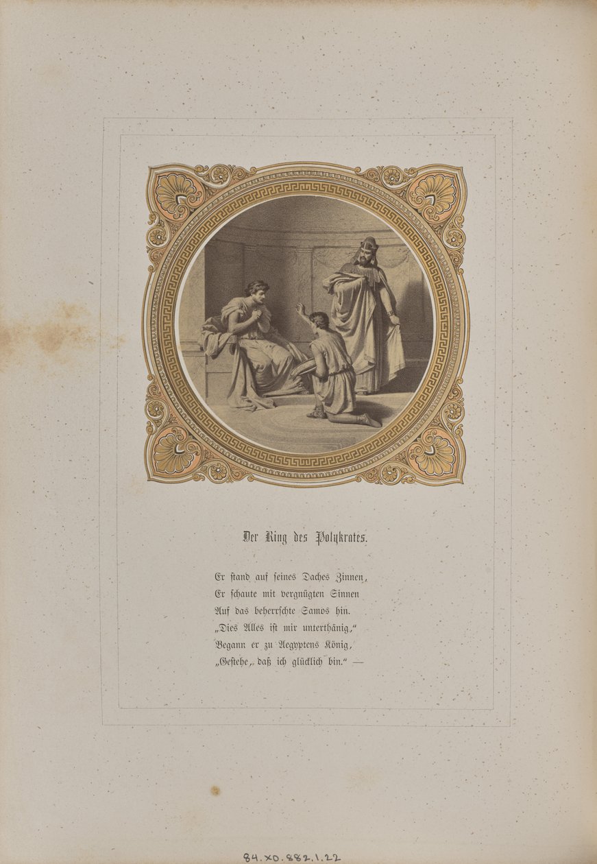 De ring van Polycrates door Josef Albert