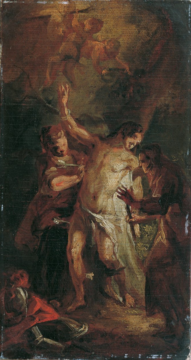 De heilige Sebastian en de vrouwen door Josef Anton Mesmer