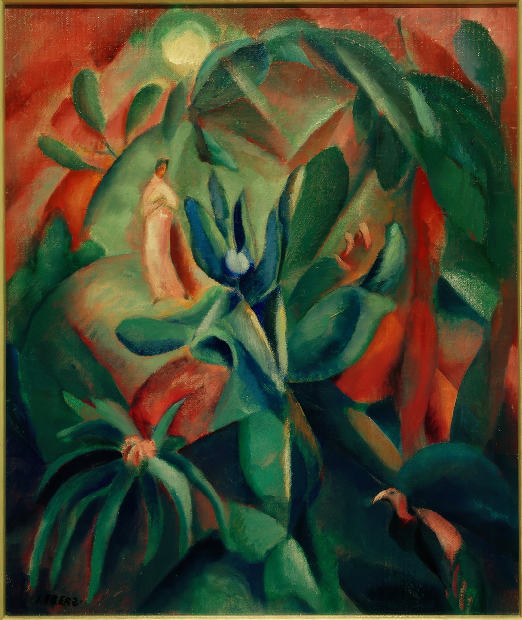 Tropische tuin door Josef Eberz