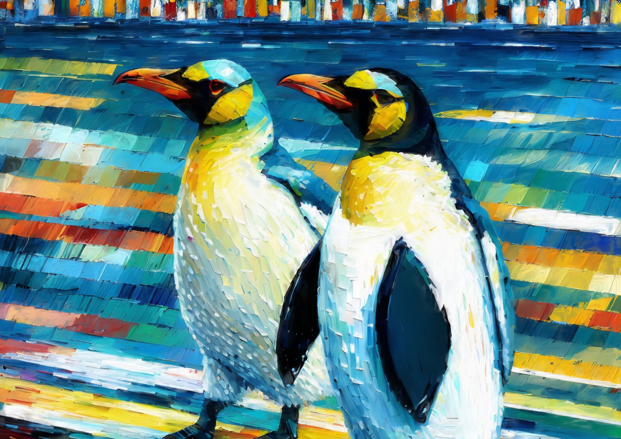 Dieren: pinguïn 2 door Josef Johann Michel