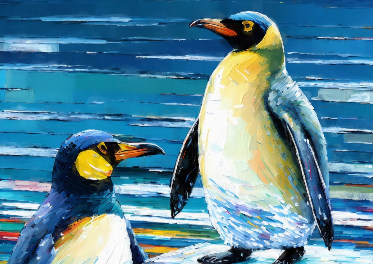 Dieren: pinguïn 3 door Josef Johann Michel