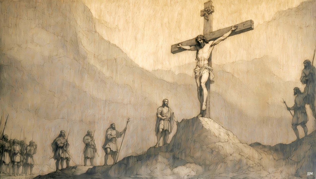 Kruisiging van Jezus door Josef Johann Michel