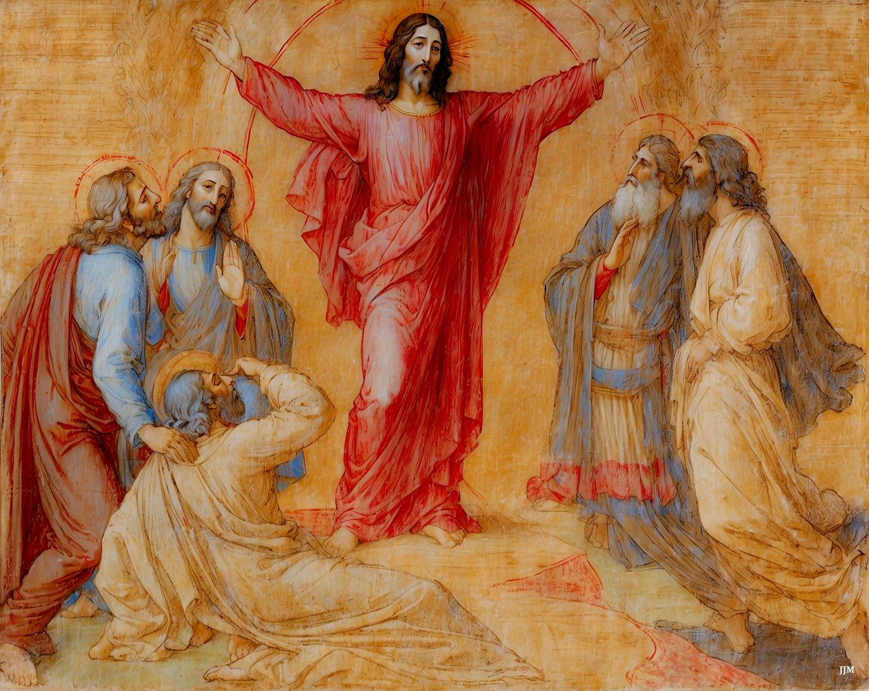 Transfiguratie van Jezus door Josef Johann Michel
