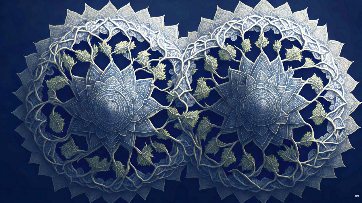 mandala: Afrikaanse elementen_02 door Josef Johann Michel
