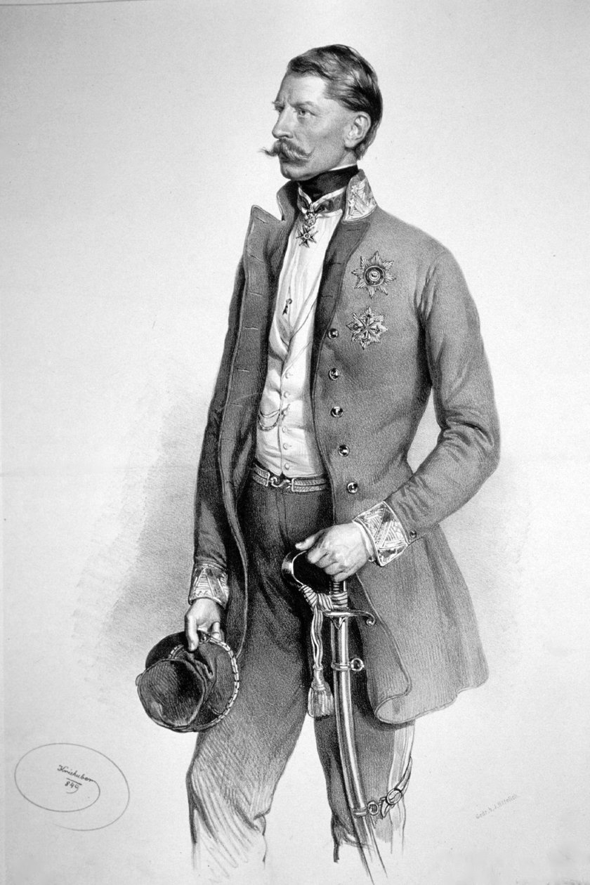 Franz Cordon Litho door Josef Kriehuber