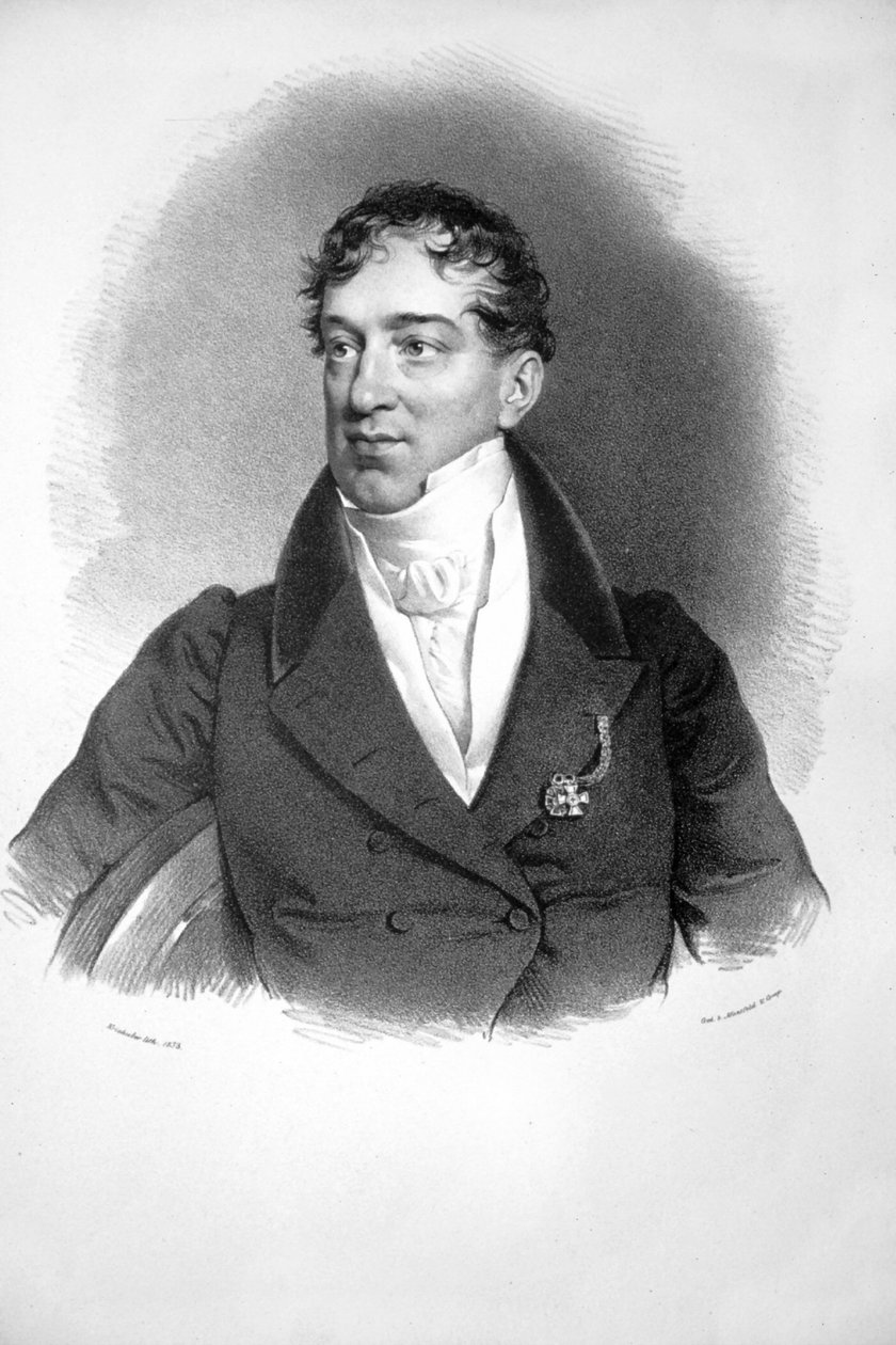 Franz Josef Raab door Josef Kriehuber