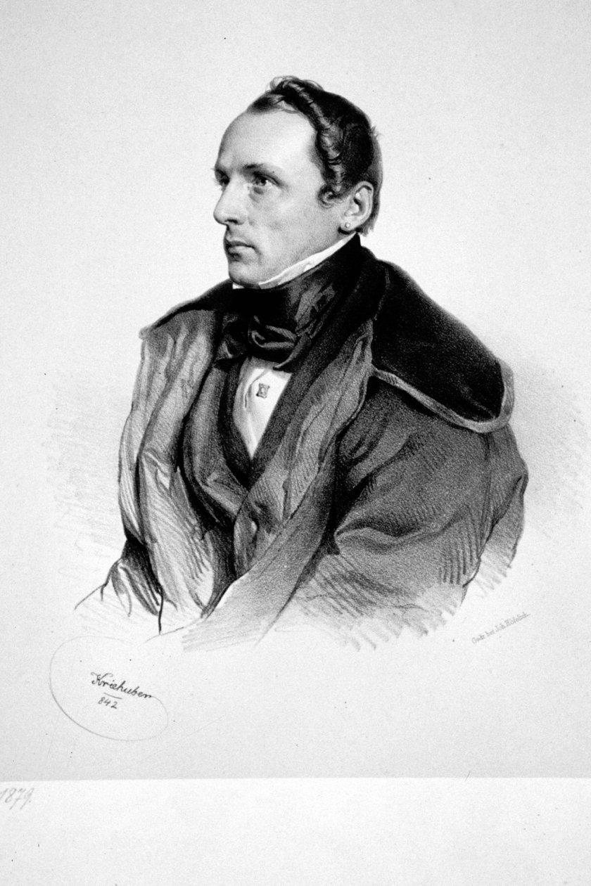 Franz Rambach Litho door Josef Kriehuber