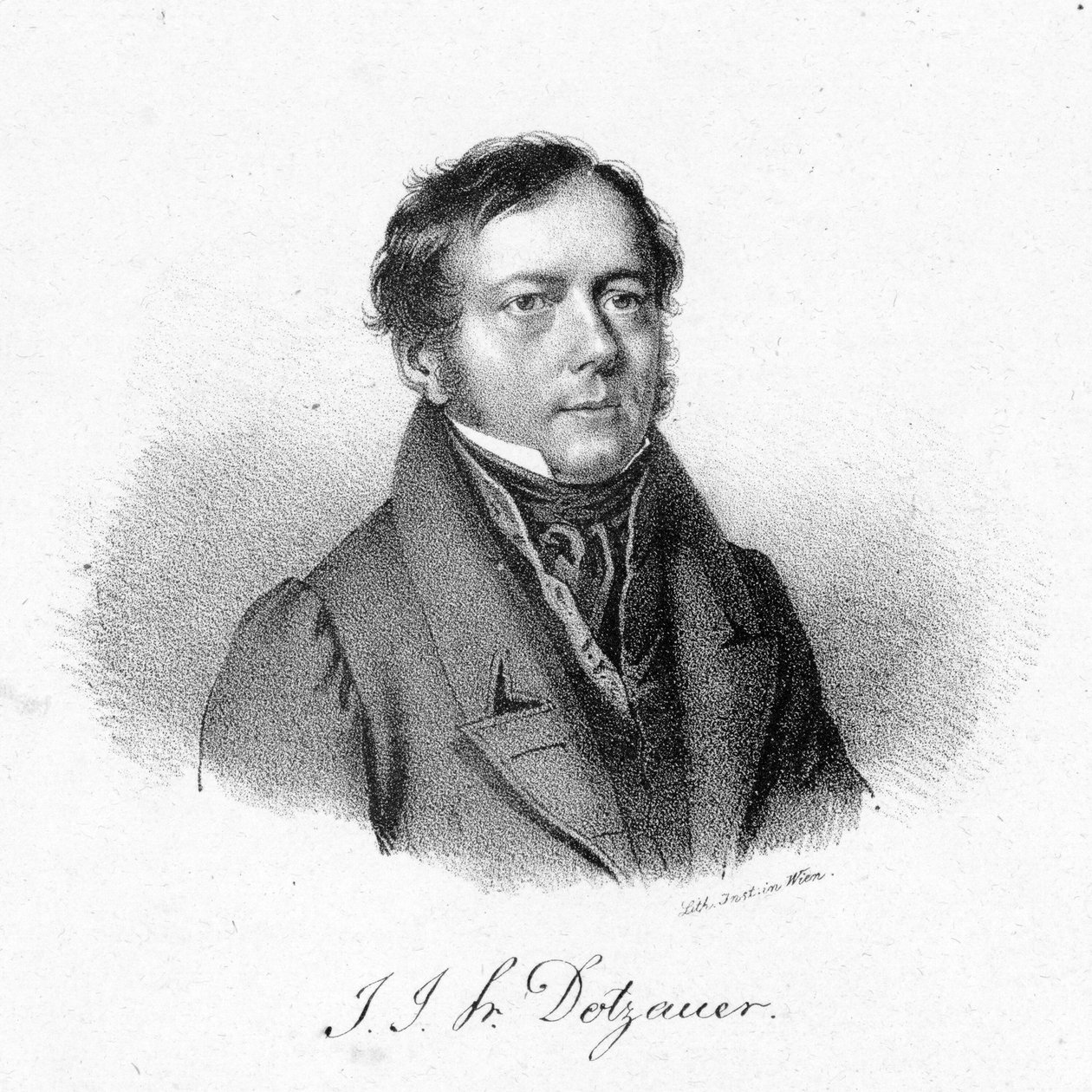 Friedrich Dotzauer door Josef Kriehuber