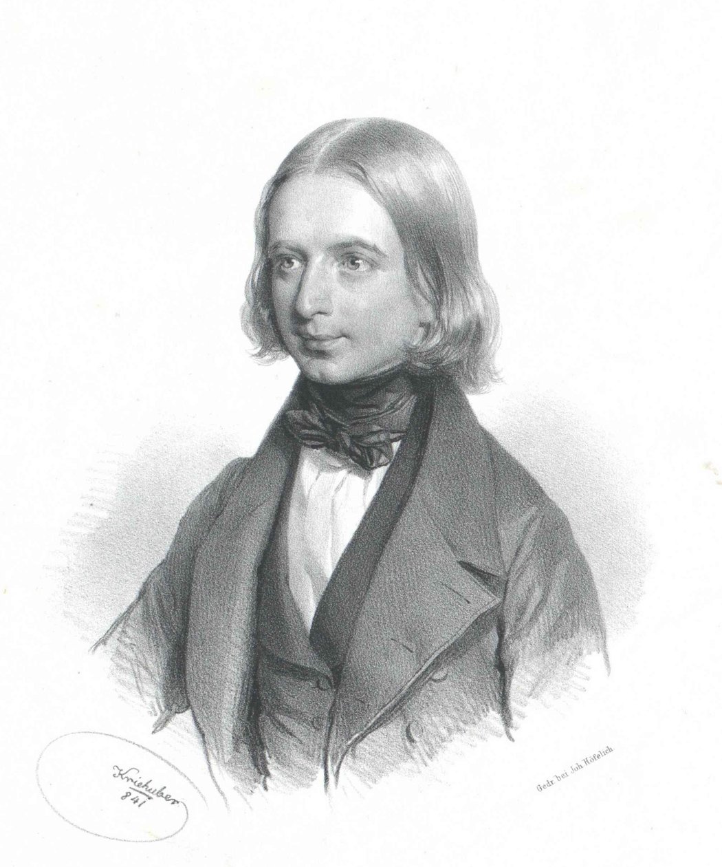 Giulio Regondi door Josef Kriehuber