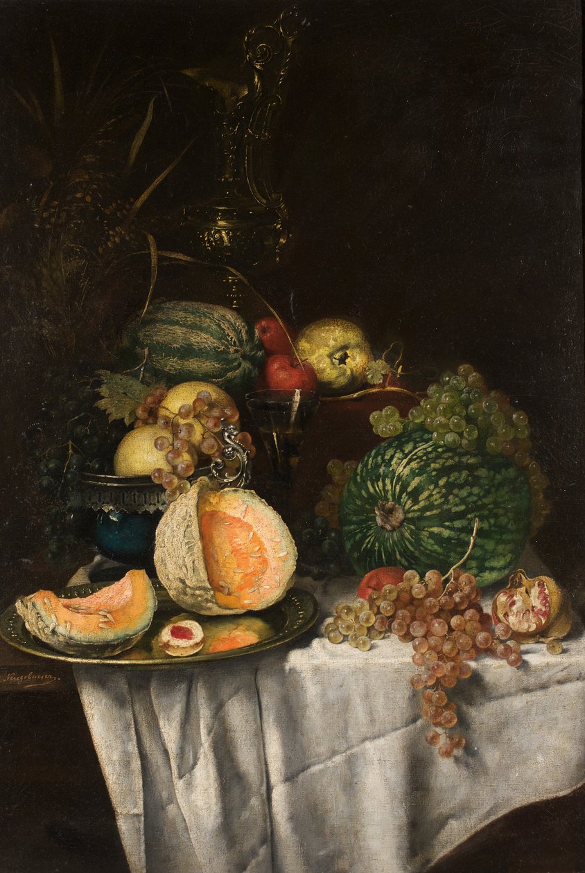 Fruitstilleven door Josef Neugebauer
