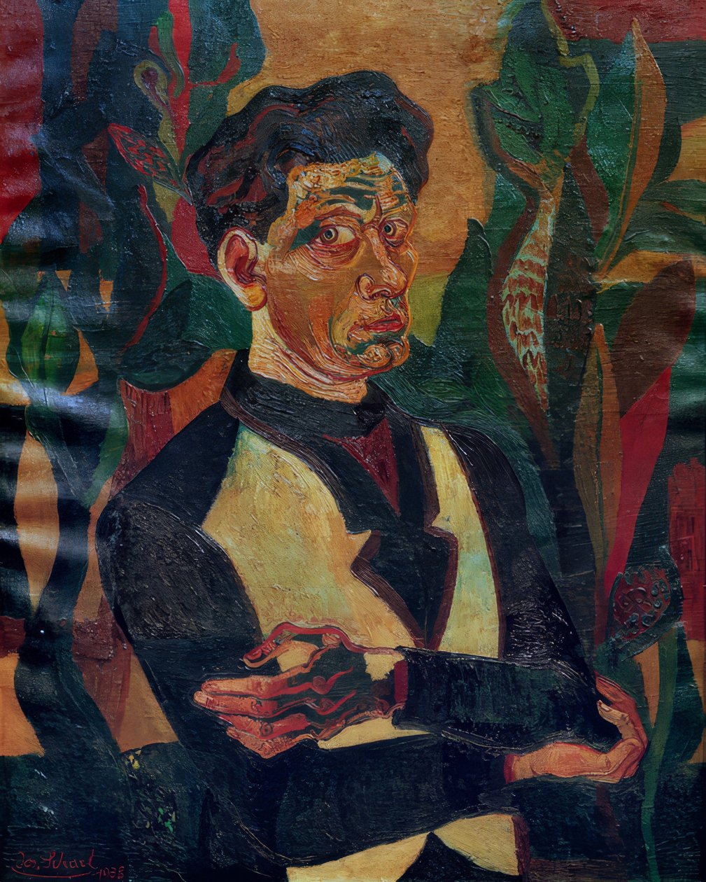 Zelfportret door Josef Scharl