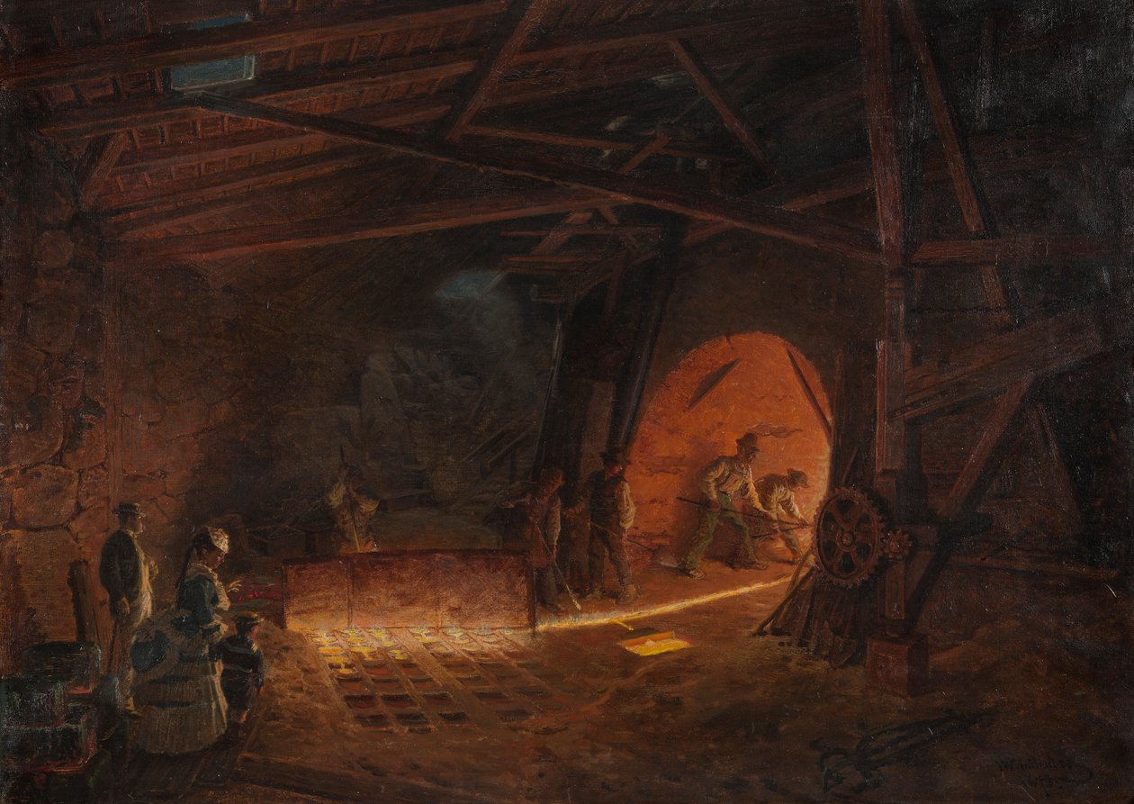 Masugnen, 1873 door Josef Wilhelm Wallander