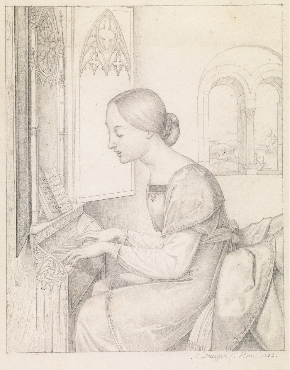 Sint Cecilia door Joseph Anton Draeger