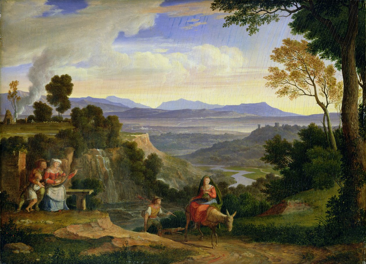 In Ronciglione, 1815 door Joseph Anton Koch