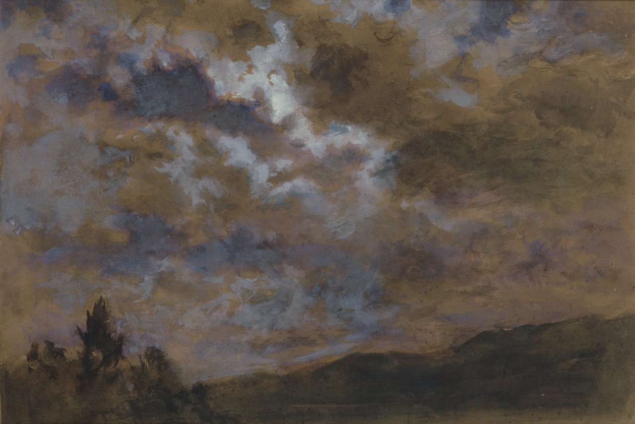 Een donkerende lucht door Joseph Severn