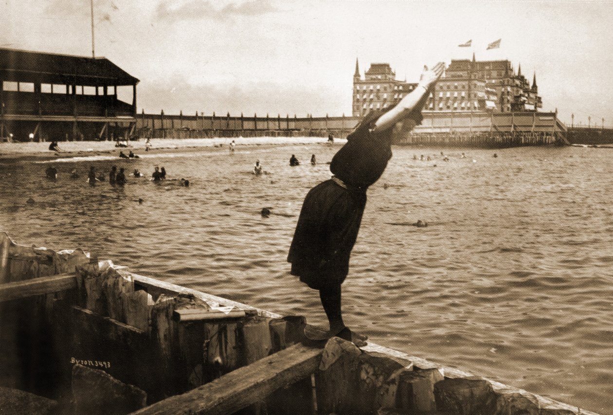 Manhattan Beach, 1887 door Joseph Byron