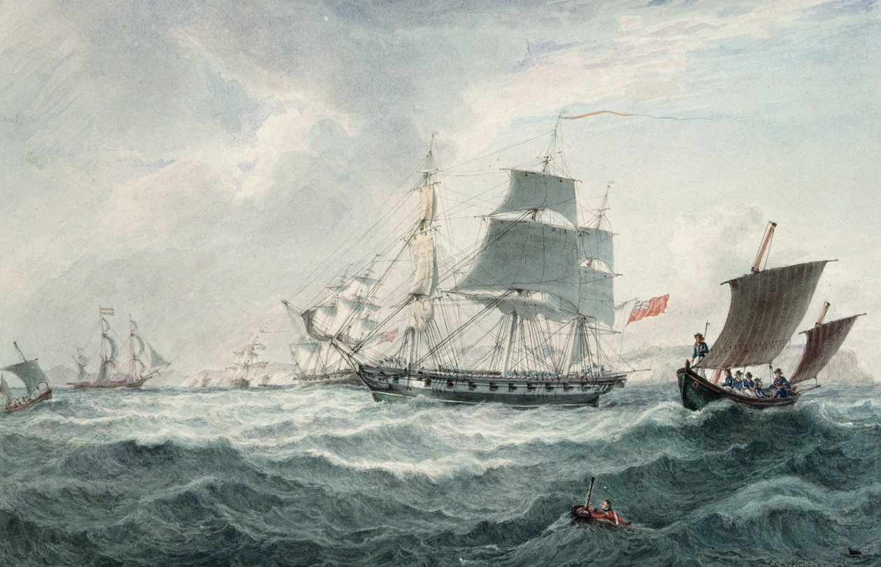 In het Engelse Kanaal door Joseph Cartwright