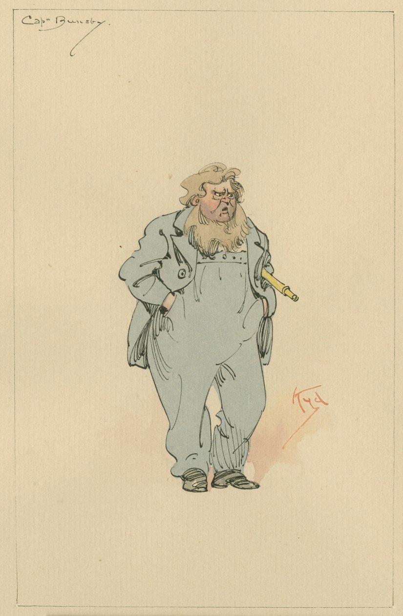 Kapitein Jack Bunsby, c.1920s door Joseph Clayton Clarke