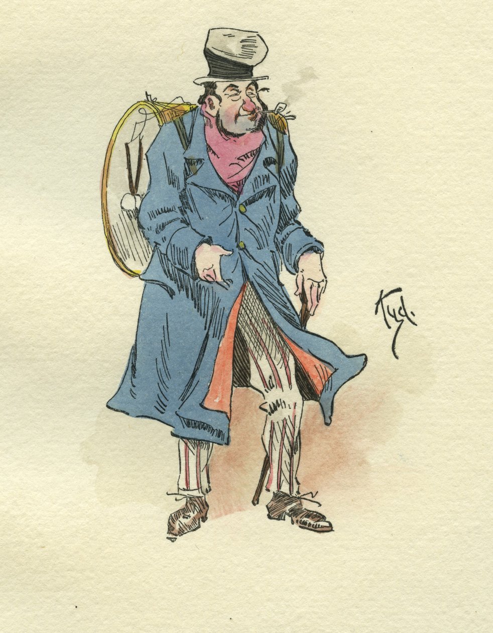 Personage uit Dombey en Zoon door Joseph Clayton Clarke