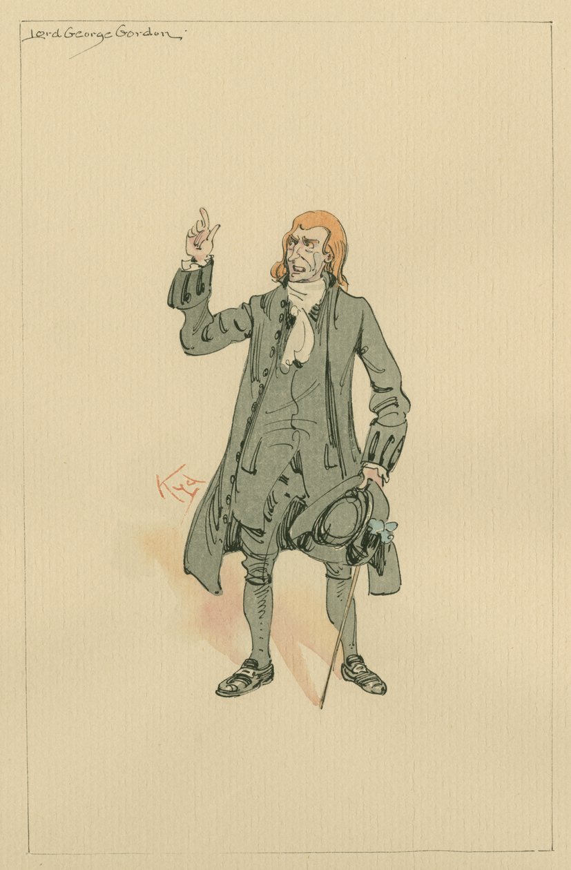 Lord George Gordon door Joseph Clayton Clarke