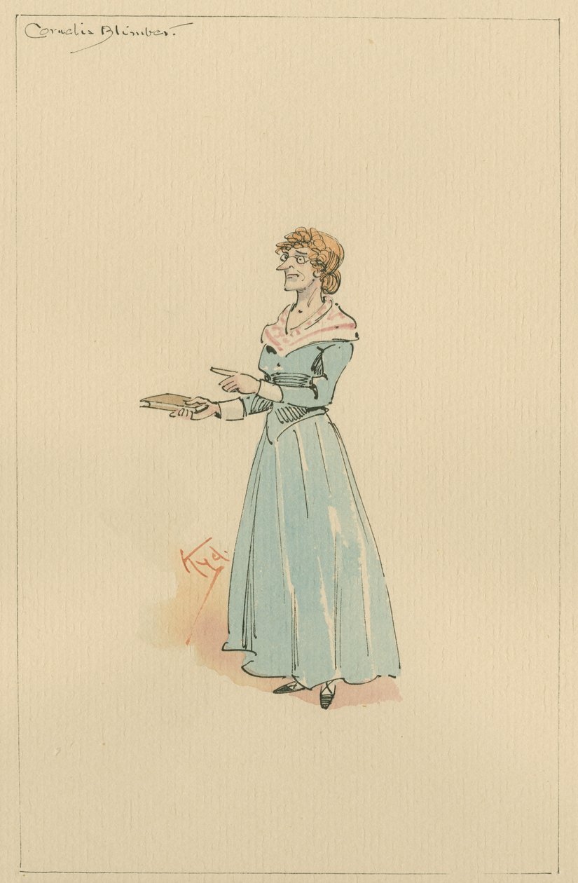 Miss Cornelia Blimber, ca. 1920s door Joseph Clayton Clarke