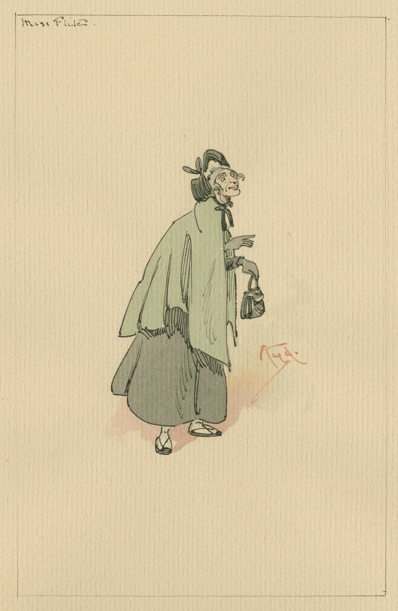 Miss Flite, ca. 1920s door Joseph Clayton Clarke