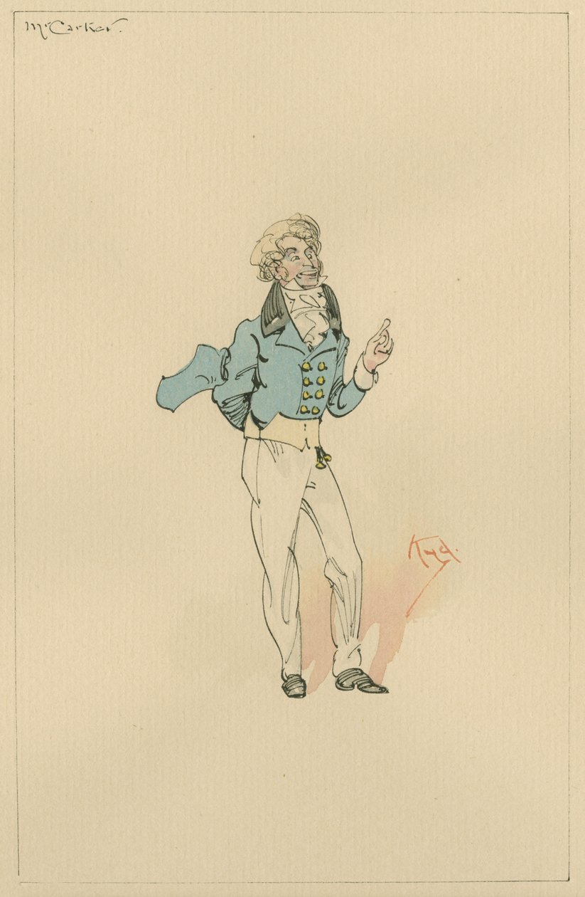 Mr Carker, c.1920s door Joseph Clayton Clarke