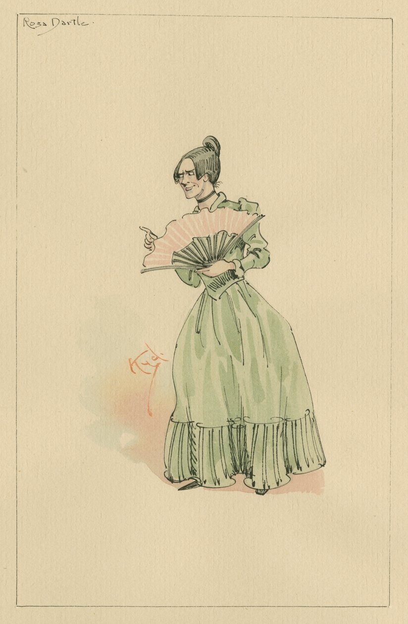 Rosa Dartle door Joseph Clayton Clarke