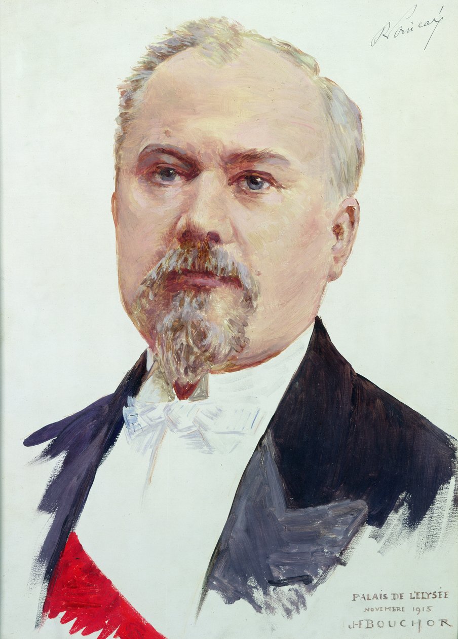 Portret van Raymond Poincare (1860-1934) 1915 door Joseph Felix Bouchor