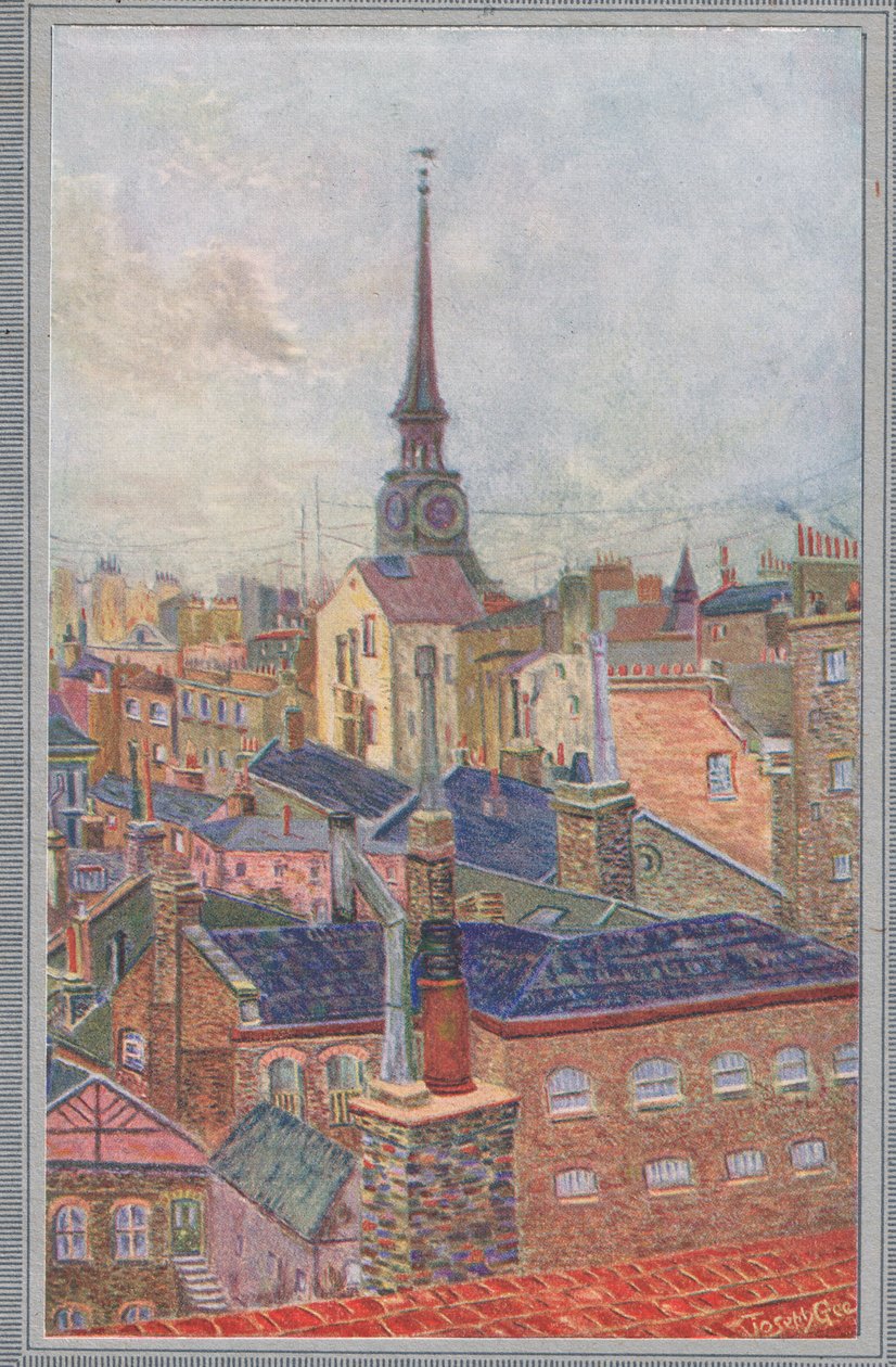 Vanuit Mijn Venster, uit Allies in Art gepubliceerd ca. 1925 door Joseph Gee