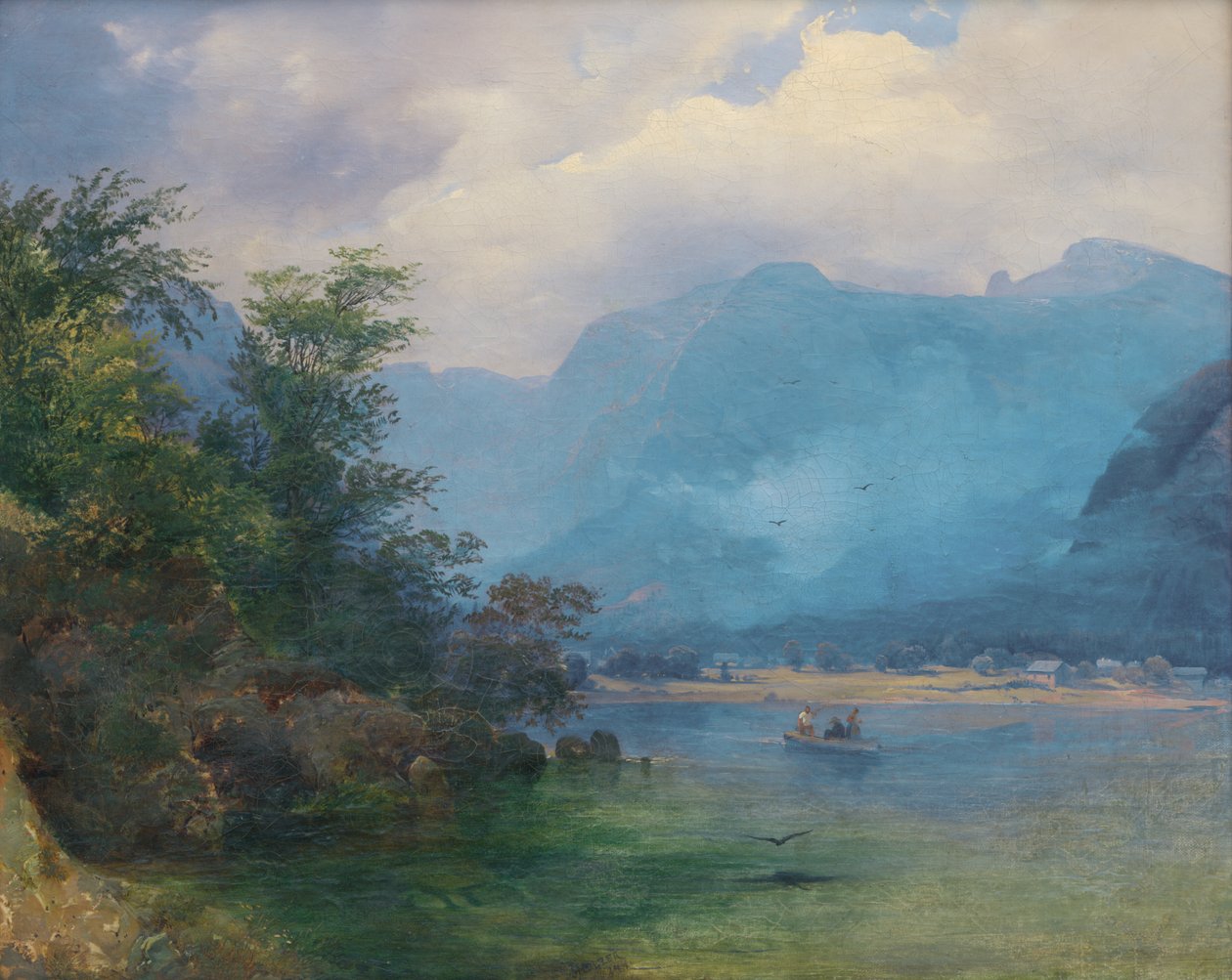 Alpenlandschap door Joseph Holzer