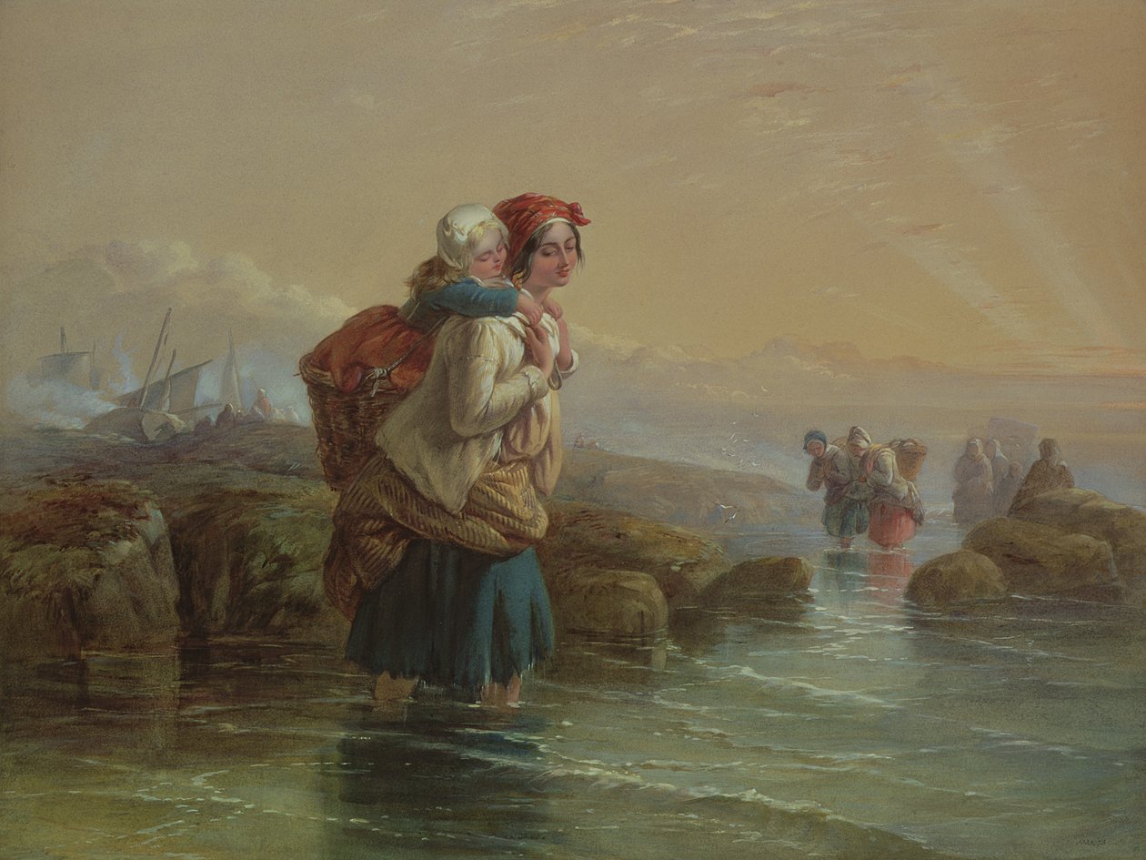 Garnalenvissers door Joseph John Jenkins