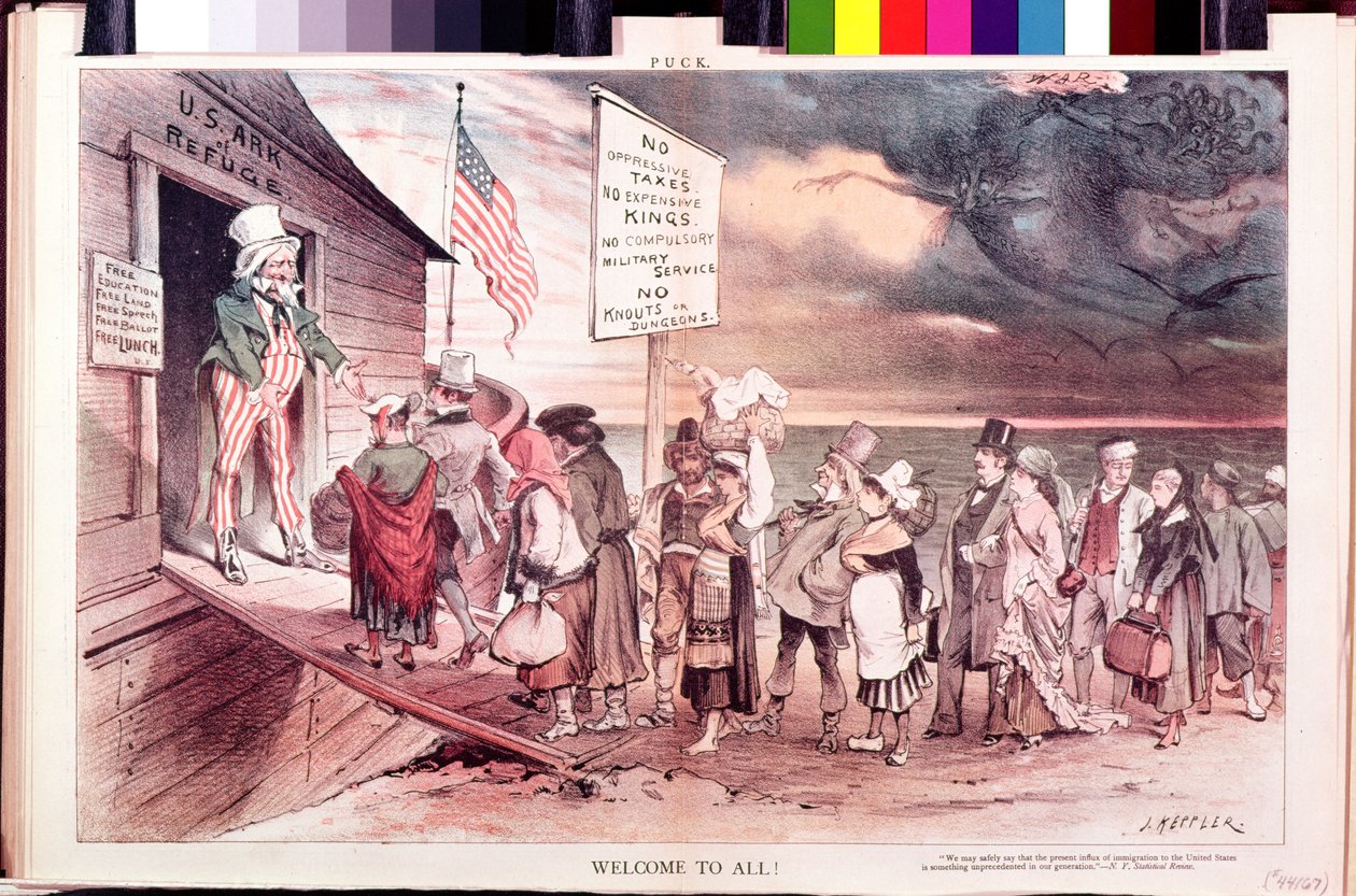 Welkom aan Allen, illustratie uit het Amerikaanse tijdschrift 