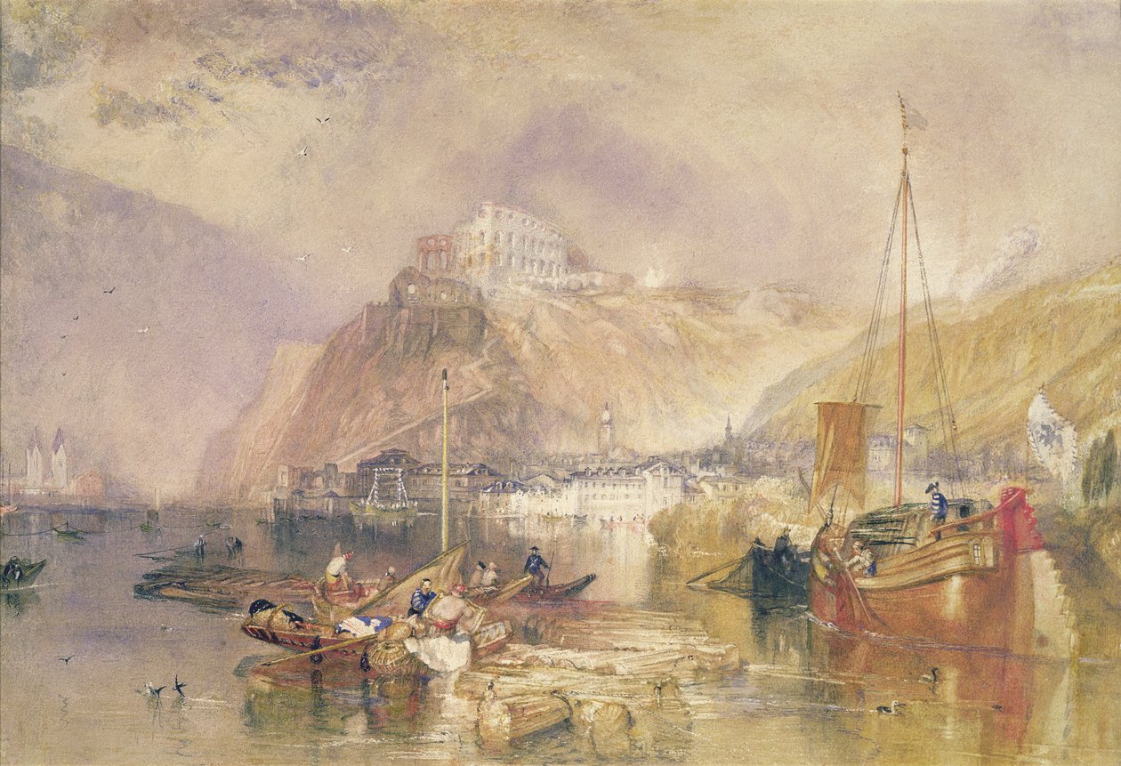 Ehrenbreitstein door Joseph Mallord William Turner