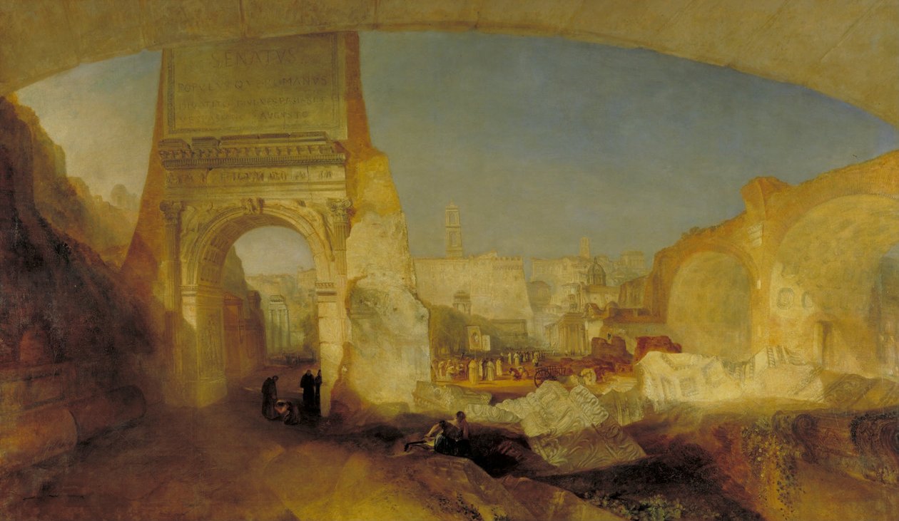 Forum Romanum, voor het Mr Soanes Museum door Joseph Mallord William Turner