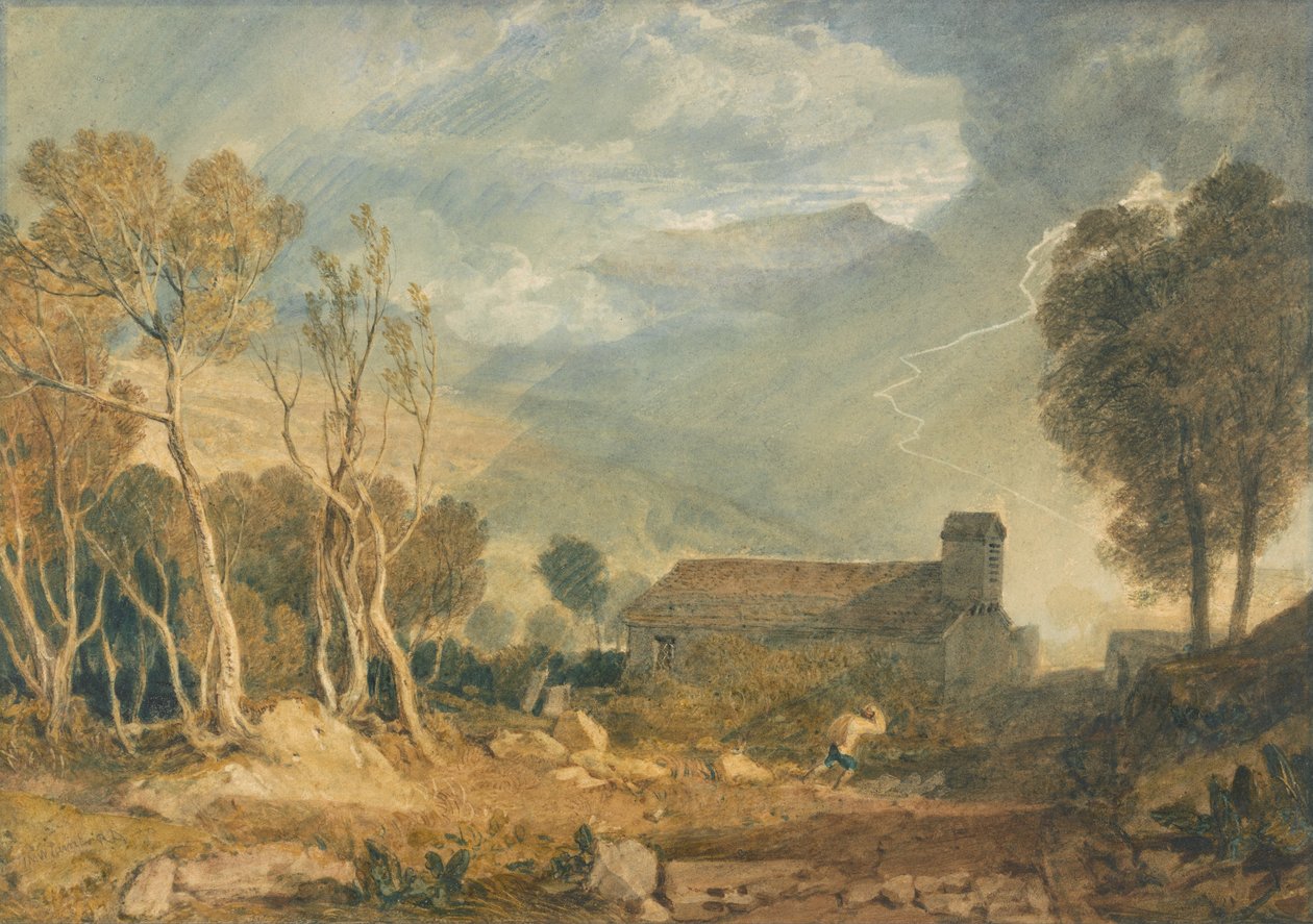Ingleborough vanuit Chapel-Le-Dale door Joseph Mallord William Turner