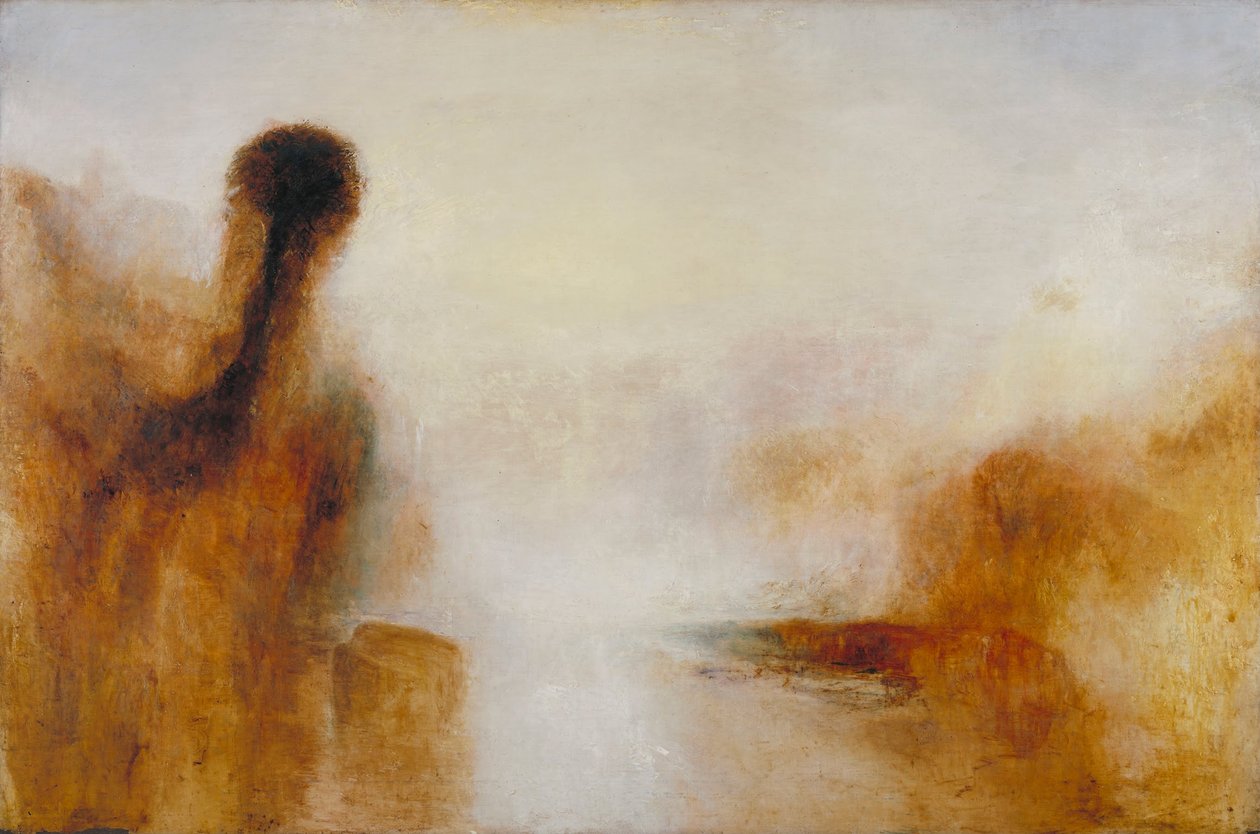 Landschap met water door Joseph Mallord William Turner