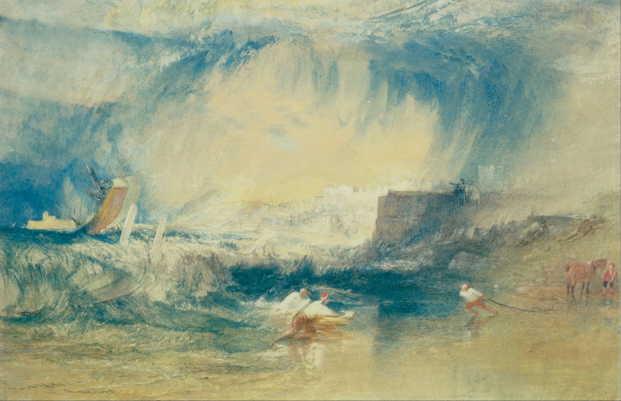 Lyme Regis, Dorsetshire, Engeland door Joseph Mallord William Turner