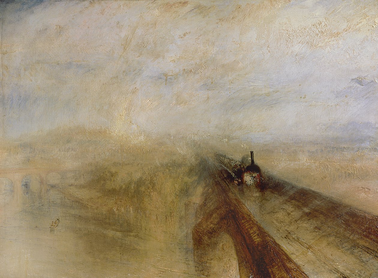 Regen, stoom en snelheid, de Great Western Railway door Joseph Mallord William Turner