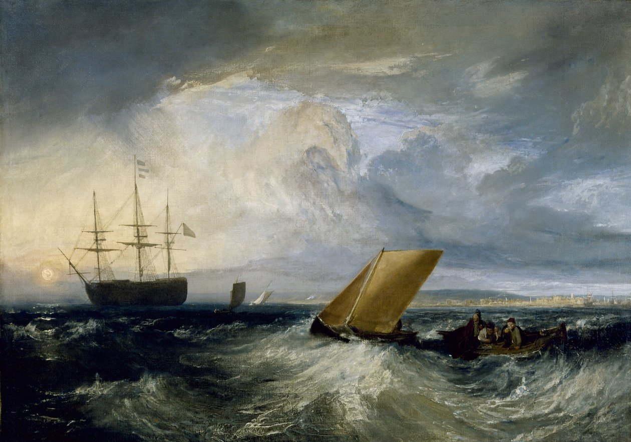 Sheerness gezien vanaf de Nore door Joseph Mallord William Turner