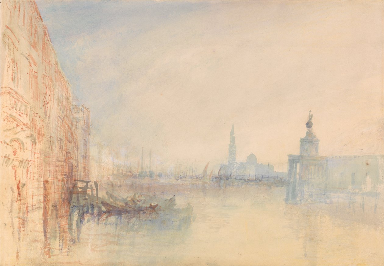 Venetië, de monding van het Canal Grande door Joseph Mallord William Turner