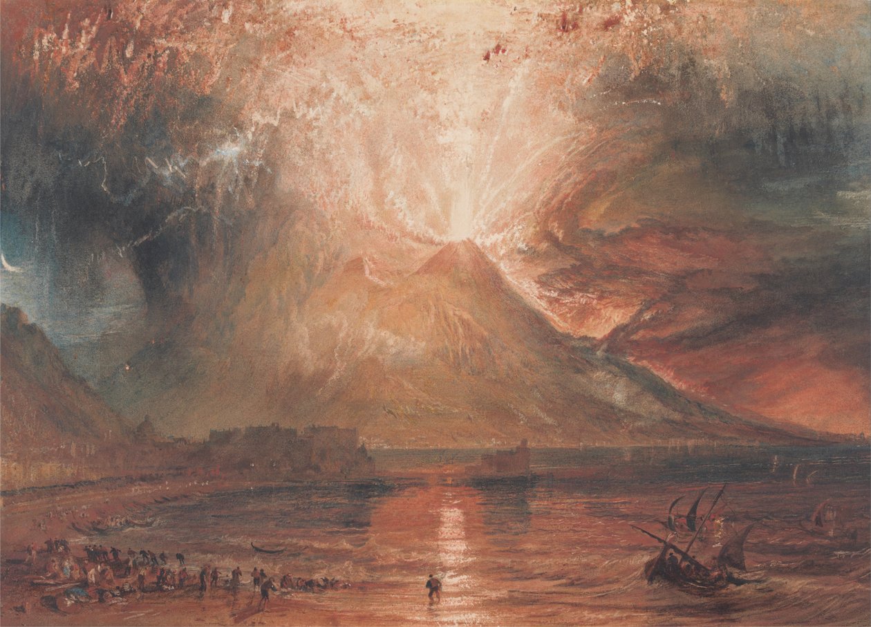 Vesuvius in uitbarsting door Joseph Mallord William Turner