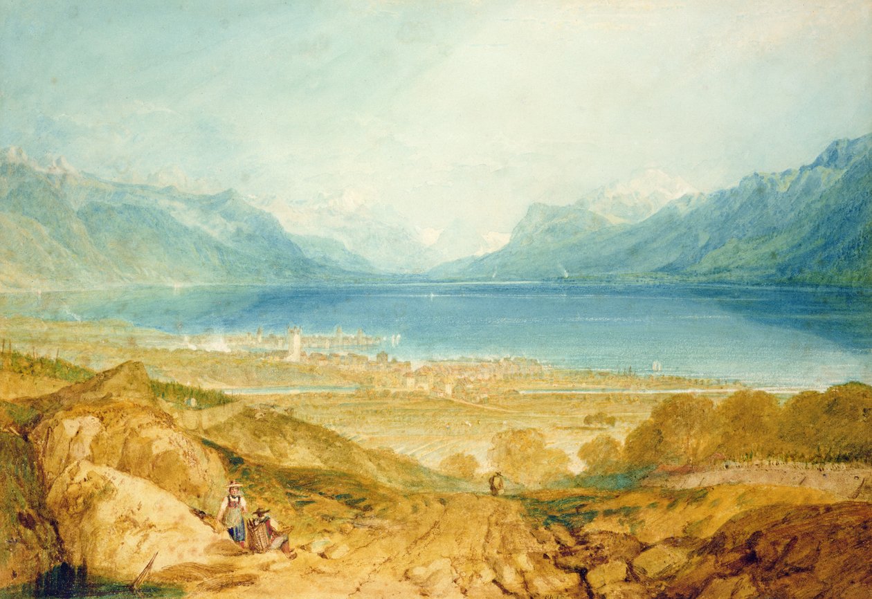 Vevey, Meer van Genève door Joseph Mallord William Turner