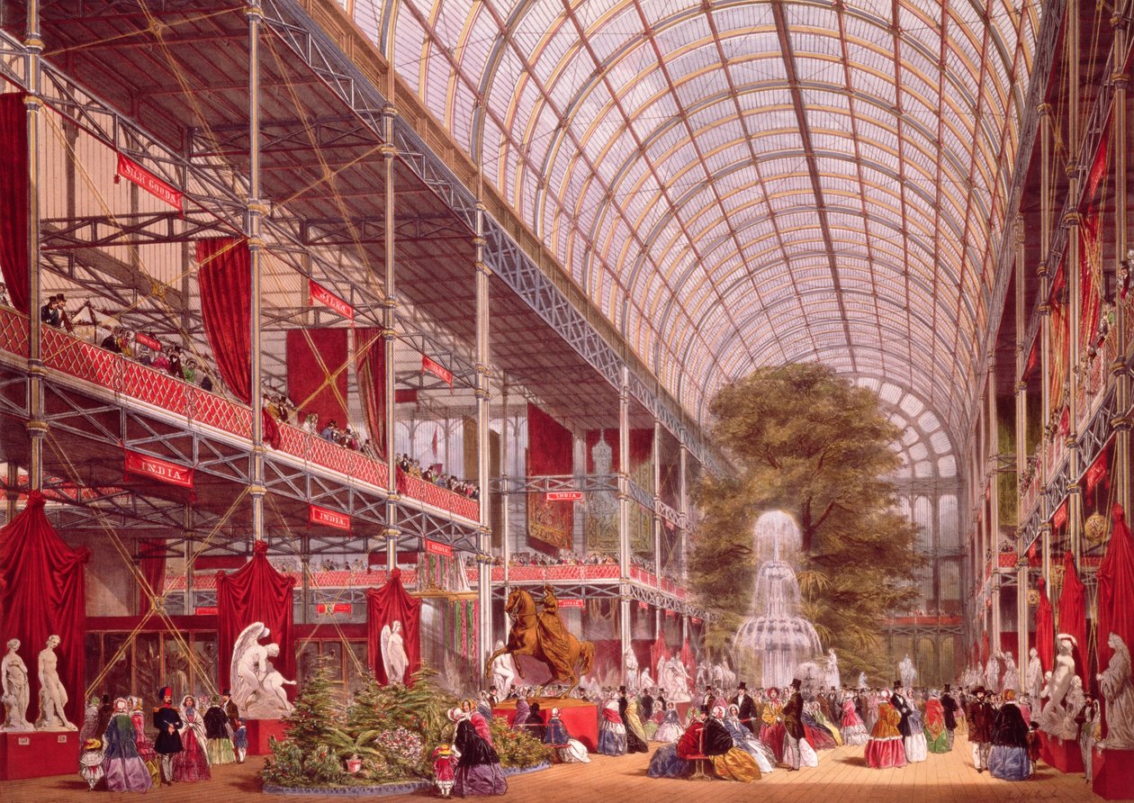 Het Transept op de Grote Industriële Tentoonstelling van 1851, plaat 4 uit 