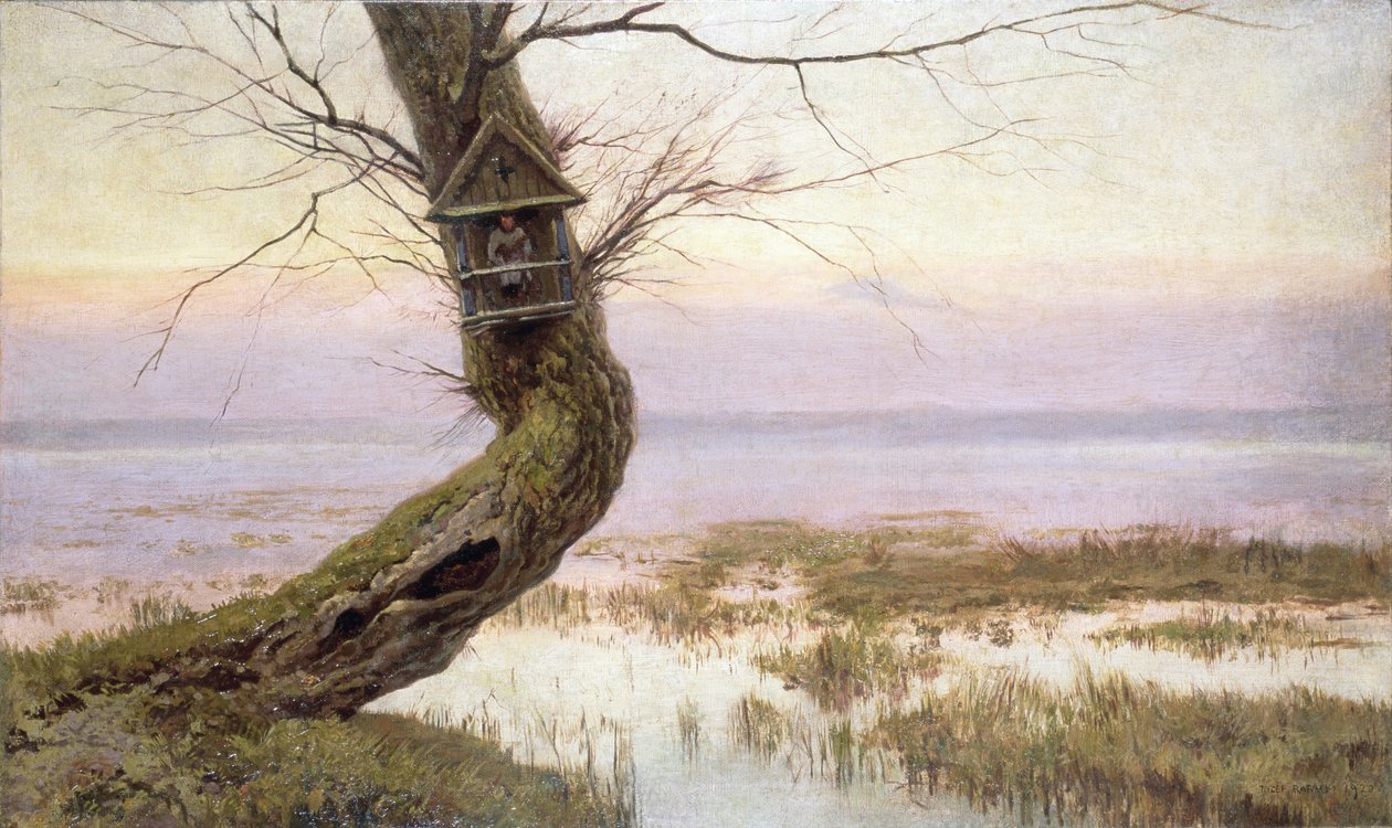 Heiligdom op een oude wilg, 1920 door Joseph Rapacki