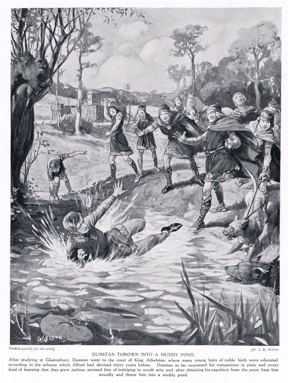 Dunstan in een modderige vijver gegooid, jaren 1920 door Joseph Ratcliffe Skelton