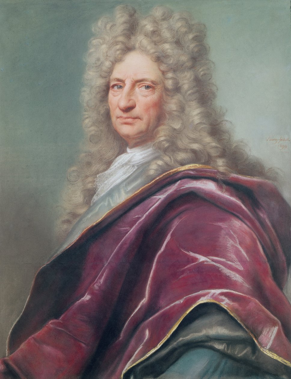 Samuel Bernard, Graaf van Coubert, 1699 door Joseph Vivien