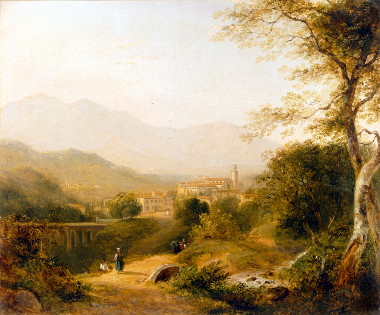 Italiaans Landschap door Joseph William Allen